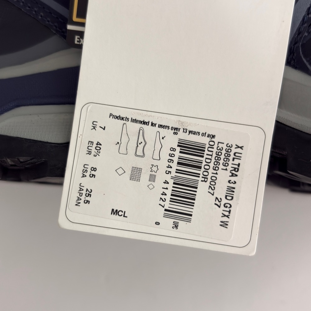 Salomon X Ultra 3 Mid Hiking Women Boots 8.5 NEW Gore Tex - Picture 11 of 14